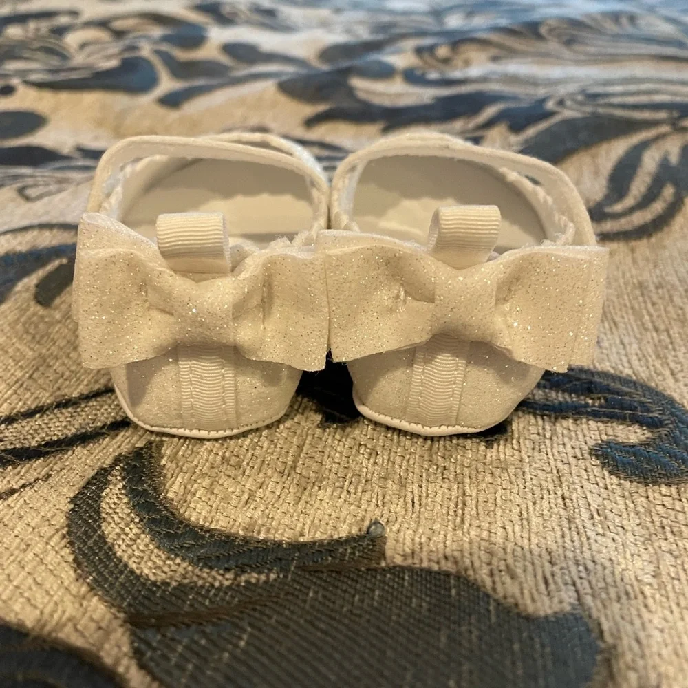 NWOT Carter’s Fancy Sparkly White Baby Dress Shoes